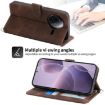 Redmi K80/K80 Pro Brown Embossed Flowers Wallet Leather Phone Case - 4