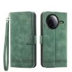 Redmi K80/K80 Pro Green TPU Hybrid PU Leather Phone Case - Dierfeng - 1