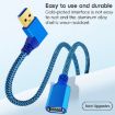 USB 3.0 Female to Male Right Elbow Extension Cable 1m for Devices - 4