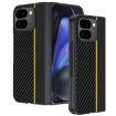 Google Pixel 10 Pro Fold Carbon Fiber Texture Phone Case - Black Yellow - 1