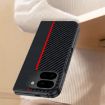 Google Pixel 10 Pro Fold Carbon Fiber Texture Phone Case (Black Blue) - 5