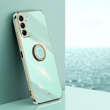 Samsung Galaxy A35 5G Mint Green 6D TPU Case with Ring Holder - 1