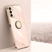Samsung Galaxy A35 5G XINLI 6D Electroplate TPU Case with Ring Holder Pink - 1