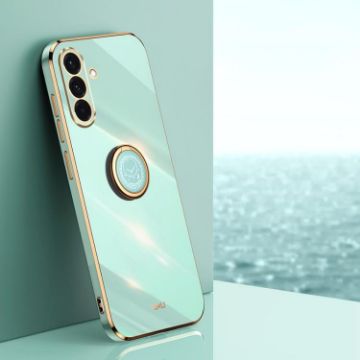 Samsung Galaxy A56 5G Mint Green 6D TPU Case with Ring Holder - 1
