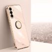 Samsung Galaxy A36 5G Pink 6D Electroplate TPU Case with Ring Holder - 1