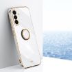 Samsung Galaxy A36 5G XINLI 6D TPU Case with Ring Holder - White - 1