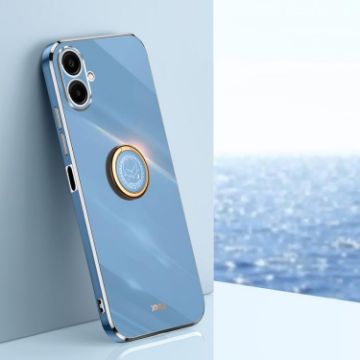 Samsung Galaxy A07 5G XINLI 6D TPU Case with Ring Holder - Celestial Blue - 1