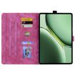 OnePlus Pad/Pad Pro 12.1 Cartoon Sakura Cat Leather Case - Rose Red - 3