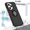 For Honor 400 Global 156.5mm Q Shadow 1 TPU PC Case with Ring Blue - 3