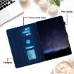 Samsung Galaxy Tab A8 10.5 2021 X205 Blue Honeycomb Leather Case - 6