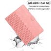 Samsung Galaxy Tab A8 10.5 2021 X205 Pink Honeycomb Leather Case - 5