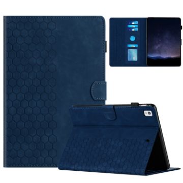 Samsung Galaxy Tab A7 2020 T500 Blue Honeycomb Leather Tablet Case - 1