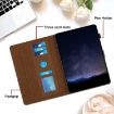 Samsung Galaxy Tab A7 2020 T500 Honeycomb Leather Case Brown - 6