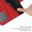 Redmi 14C 4G Sunflower Embossed Flip Leather Case with Lanyard Red - 7