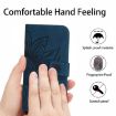 Redmi Note 14 Pro+ 5G Sun Flower Embossed Flip Leather Case Blue - 4