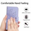 Redmi Note 14 Pro+ 5G Purple Sunflower Flip Leather Case with Lanyard - 4