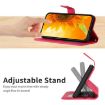 Redmi Note 14 4G Sun Flower Embossed Flip Leather Case Rose Red - 6