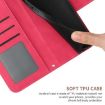 Redmi Note 14 Pro 4G Sunflower Embossed Flip Leather Case Rose Red - 7