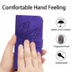 Redmi Note 14 4G EU Sunflower Embossed Flip Leather Case Dark Purple - 4