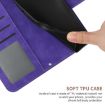 Redmi Note 14 4G EU Sunflower Embossed Flip Leather Case Dark Purple - 7