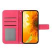 Redmi Note 14 4G EU Sunflower Embossed Flip Leather Case Rose Red - 3