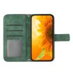 Redmi Note 14 4G EU Sun Flower Embossed Flip Leather Case Green - 3