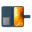 Redmi A5 4G Sunflower Embossed Flip Leather Case with Lanyard, Blue - 3