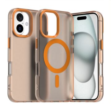 iPhone 16 Plus Orange Candy Magsafe PC Hybrid TPU Case - 1