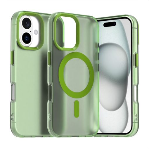 iPhone 16 Plus Green Candy Magsafe PC Hybrid TPU Case - 1