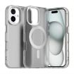 iPhone 16 Candy Magsafe PC Hybrid TPU Case - White - 1