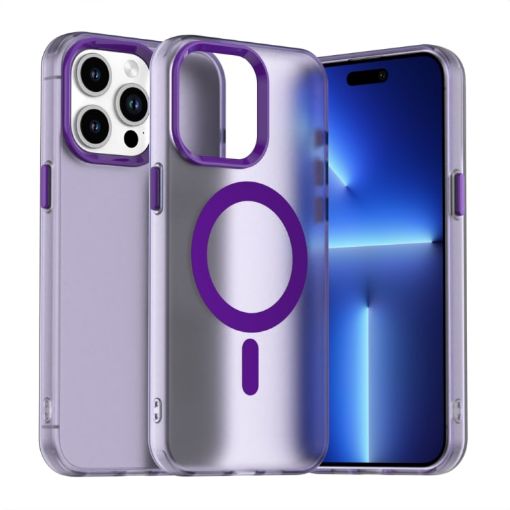 iPhone 13 Pro Candy Magsafe Hybrid TPU Case - Purple - 1