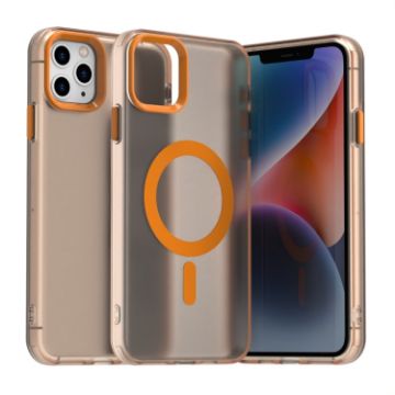 iPhone 11 Pro Max Orange Candy Magsafe PC Hybrid TPU Case - 1