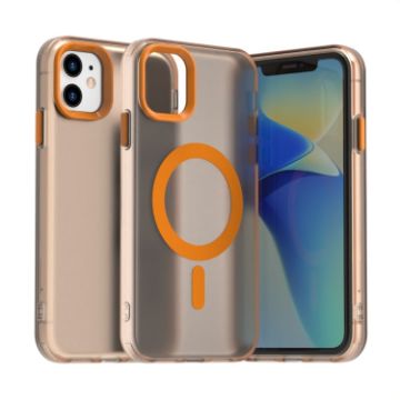 iPhone 11 Candy Magsafe PC Hybrid TPU Case - Orange - 1