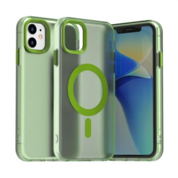 iPhone 11 Candy Magsafe PC Hybrid TPU Case - Green - 1