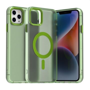 iPhone 11 Pro Candy Magsafe PC Hybrid TPU Case - Green - 1
