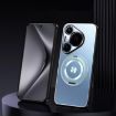 Huawei Pura 80 Ultra 5G Blue Rotating Holder Frosted Metal Phone Case - 1