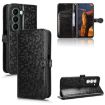 itel A95 5G Black Honeycomb Dot Texture Leather Phone Case - 1