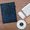 Samsung Galaxy Tab A8 10.5 2021 Cats Embossed Leather Case Dark Blue - 2