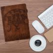 Samsung Galaxy Tab A7 2020 T500 Cats Embossed Leather Case Brown - 2
