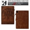 Samsung Galaxy Tab A7 2020 T500 Cats Embossed Leather Case Brown - 4