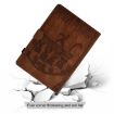 Samsung Galaxy Tab S5e/T720 Cats Embossed Leather Case - Brown - 6