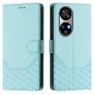 Ulefone Note 17 Pro Mint Green RFID Leather Phone Case - Honeycomb Design - 2