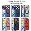 Redmi 14C 4G Blue CD Texture Camshield Magnetic Holder Case - 2
