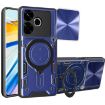 Redmi 13 4G Global CD Texture Camshield Magnetic Holder Case Blue - 1