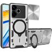 Redmi 13 4G Global Silver CD Texture Camshield Magnetic Case - 1