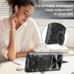Redmi Note 14 4G Camshield Magnetic Holder Case Black 164.48mm CD Texture - 4