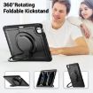 iPad Pro 13 2024 Honeycomb Hybrid Case with Handle & Strap - Black - 8