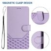 OnePlus Ace 5 Ultra RFID Leather Phone Case - Light Purple Honeycomb - 5