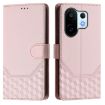 Vivo S30 Pro Mini Pink Honeycomb Embossing RFID Leather Phone Case - 2