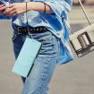Xiaomi Civi 5 Pro 5G Mint Green Honeycomb RFID Leather Case - 8